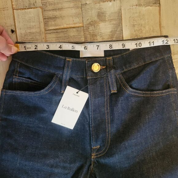 Frame Le Italien True Straight Blue Jeans Womens Size 23 - Picture 13 of 15
